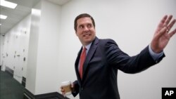 Le républicain Devin Nunes arrive à une réunion stratégique à Washington D.C., le 4 avril 2017.