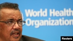 Director-General of the World Health Organization (WHO) Tedros Adhanom Ghebreyesus speaks during a news conference after a meeting of the Emergency Committee on the novel coronavirus (2019-nCoV) in Geneva, Switzerland January 30, 2020. REUTERS/Denis…