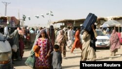 یکی از نقاط مرزی بین افغانستان و پاکستان