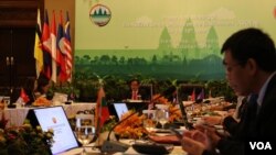 Cambodia hosts the four-day 15th ASEAN Ministerial meeting in Siem Reap, Cambodia, on October 7, 2019. (Sun Narin/VOA Khmer)