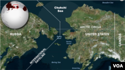 Chukchi Sea, between U.S. and Russia