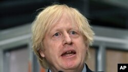 보리스 존슨 영국 총리는 30일 더들리기술대학에서 경제 정책에 관해 연설을 했다.