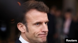 امانویل مکرون، رییس جمهور فرانسه‌ (تصویر از آرشیف صدای امریکا)‌