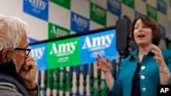 Democratic presidential candidate Sen. Amy Klobuchar, D-Minn., speaks at a campaign event, in Milford, N.H. Dec. 3, 2019.