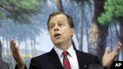 Utusan AS untuk Korea Utara, Glyn Davies dalam jumpa pers di Korea Selatan (21/5).