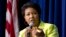 FILE - Mae Jemison, shown at a White House forum in June 2012, promotes science literacy and says people in every part of the world need to understand science for the sake of human survival.