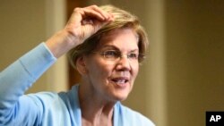 Democratic presidential candidate Elizabeth Warren speaks during an interview with The Associated Press, Dec. 8, 2019, in Charleston, S.C.