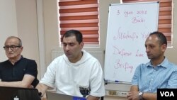 Müdafiə Xətti təşkilatının həmtəsisçiləri (Arxiv foto)