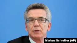 Menteri Dalam Negeri Jerman Thomas de Maiziere.