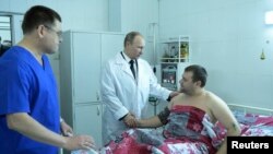 Putin Visits Volgograd, Russia