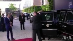 Donald Trump reçu à Bruxelles par les dirigeants de l'UE (vidéo)