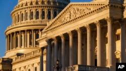 The Senate side of the Capitol is seen as Democratic leaders in Congress try to advance President Joe Bden's $3.5 trillion "Build Back Better" and pass legislation to avoid a federal shutdown, Sept. 27, 2021. 