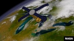 Scientists are using orbiting satellites to detect conditions that lead to disease outbreaks. (NASA/Goddard Space Flight Center)