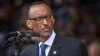 FILE - Rwandan President Paul Kagame addresses the public and dignitaries at a ceremony to mark the 20th anniversary of the Rwandan genocide, at Amahoro stadium in Kigali, Rwanda.
