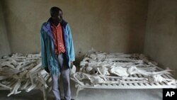 Des restes de victimes du génocide rwandais