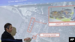 FILE - IAEA Director General Rafael Mariano Grossi speaks at a press conference about the situation at the Zaporizhzhia Nuclear Power Plant in Ukraine in Vienna, Austria, March 4, 2022.