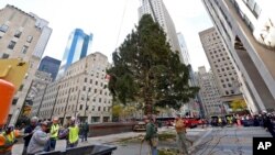 Jelka ispred Rokfeler centra u Njujorku