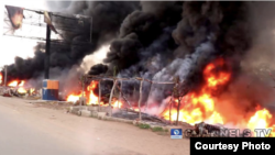 Lokacin da wutar ke ci (Hoto: Channels TV)