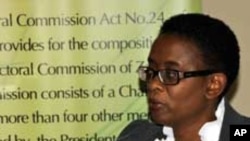 FILE - Director of Elections at the Zambia Electoral Commission, Priscilla Isaac