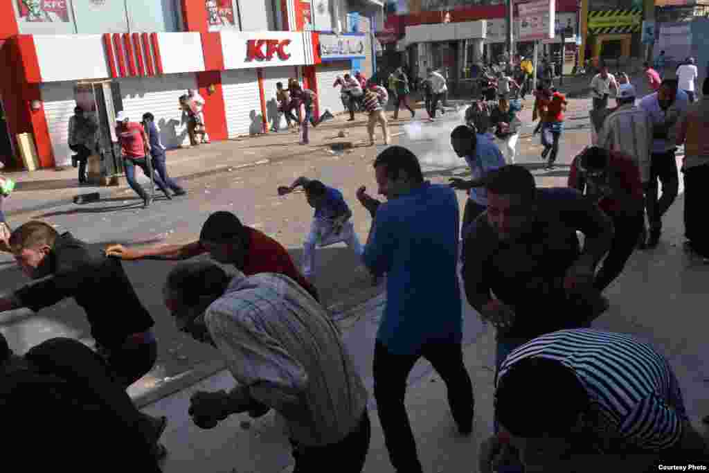 Morsi-supporters have held near-constant protests since his ouster on July 3 and clashes have erupted, August 2013. (Courtesy of Amira Mortada) 