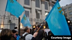 Kiyevda o'tgan qrim-tatarlar namoyishi