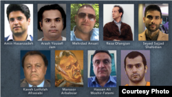 Nine of at least 13 Iranians in U.S. detention or under U.S. court-ordered restrictions on movement who could be part of a future prisoner swap with Iran. (Courtesy Reuters, Tasnim, UK National Crime Agency, social media, law enforcement agencies)