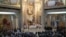 Six days of prayers and vigils ahead of the canonization of John Paul II kicks off at the church that bears his name where he served as bishop, in Krakow, Poland, April 22, 2014. (Jerome Socolovsky/VOA)
