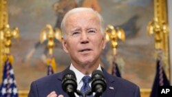 Predsednik Džo Bajden govori u Beloj kući (Foto: AP/Susan Walsh)
