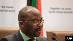 Le ministre sud-africain de la Justice Michael Masutha, 21 octobre 2016.