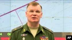 Juru bicara militer Rusia Mayjen Igor Konashenkov. (Foto: dok).
