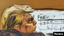 Bivši američki predsjednik Donald Trump na sudu u New Yorku