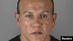 FILE - Cesar Sayoc appears in Minneapolis, Minnesota, in this Aug. 31, 2005, handout booking photo obtained by Reuters Oct. 26, 2018.