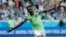 Nigeria's Ahmed Musa celebrates scoring against Iceland at the 2018 FIFA World Cup in Russia. Nigeria won that June 22 match 2-0, but was knocked out of competition by Argentina several days later. Its team jersey remains a winner. 