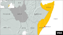 索马里地理位置示意图