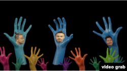 រូបភាពដកស្រង់ចេញពីវីដេអូនៃបទចម្រៀងអប់រំអំពីការការពារពីជំងឺកូវីដ១៩ ដែលមានចំណងជើងថា "WASH YA HANDZ" ​ឬ​ជា​ភាសាខ្មែរ​ថា «លាង​ដៃ​របស់​អ្នក» ដែលត្រូវបានផលិតឡើងដោយអង្គការ Minor Act សហការជាមួយសមាគមហ្វាពន្លឺសិល្បៈ។