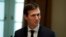 FILE - White House senior adviser Jared Kushner listens during a meeting with Palestinian leader Mahmoud Abbas at the White House, May 3, 2017, in Washington.