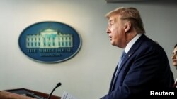 Predsednik Tramp govori o pandemiji koronavirusa u Beloj kući, 16. marta 2020.