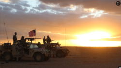 시리아 남부 탄프의 연합군 기지.