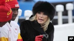 نورما هانت، «بانوی اول فوتبال»، صاحب تیم «چیفس» کانزاس سیتی - ۸ دسامبر ۲۰۱۹