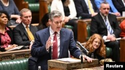 برطانوی پارلیمنٹ کے ایوان زیرین کے اجلاس کا منظر۔ فائل فوٹو