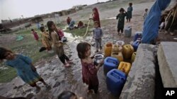 یک کمپ مهاجرین افغان در نزدیکی اسلام آباد مرکز پاکستان