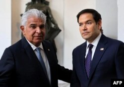 Panama rahbari Xose Raul Mulino AQSh Davlat kotibi Marko Rubio bilan, Panama Siti, 2-fevral, 2025