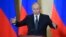 រូបឯកសារ៖ ប្រធានាធិបតីរុស្ស៊ីលោក Vladimir Putin ថ្លែងសុន្ទរកថាមួយនៅក្រុង Sevastopol តំបន់ Crimea កាលពីថ្ងៃទី១៨ ខែមីនា ឆ្នាំ២០២០។ 