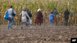 Vengriyada jon saqlayotgan qochoqlar