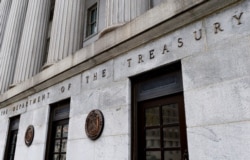 Exterior view of the building of U.S. Department of the Treasury on March 27, 2020 in Washington, D.C., which was among those targeted in the SolarWinds attack.