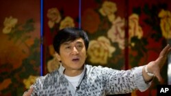 Jackie Chan lors d'une interview à Beijing, 3 aout, 2015. 