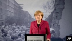 مرکل: فروریزی دیوار برلین به ما نشان داد که رویا ها می تواند به حقیقت بپیوندد