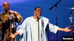 FILE - Singer Youssou N'Dour performs during the Muslim Voices: Arts & Ideas festival in New York June 5, 2009. (REUTERS/Lucas Jackson/File Photo)