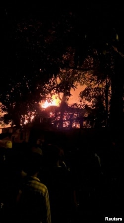 Prime Minister Ranil Wickremesinghe's house set on fire, in Colombo