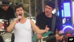 Lukas Graham performs at he MTV Woodies/10 for '16 taping during the South by Southwest Music Festival on March 16, 2016, in Austin, Texas. 